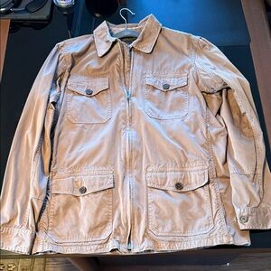 Bloomingdale's Tan Military Field Jacket